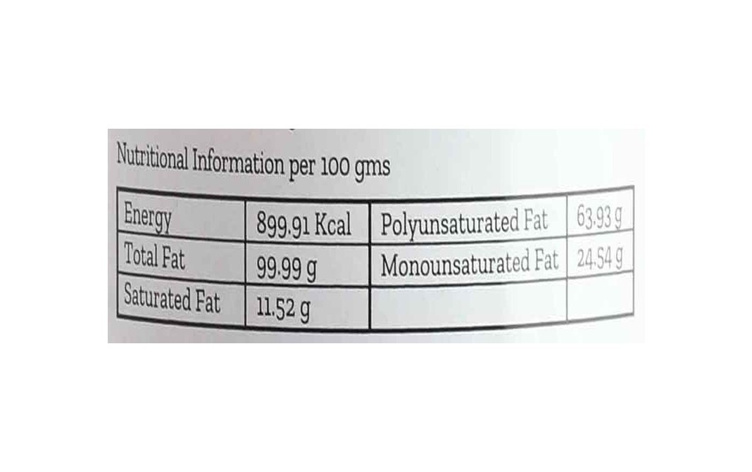 Conscious Food Sunflower Oil Organic+Cold-Pressed   Glass Bottle  500 millilitre
